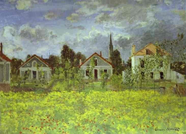 Claude Monet Houses at Argenteuil